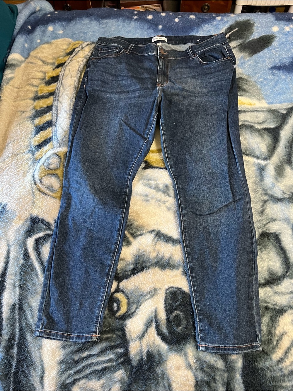 Lane Bryant Dark Blue Skinny Jeans